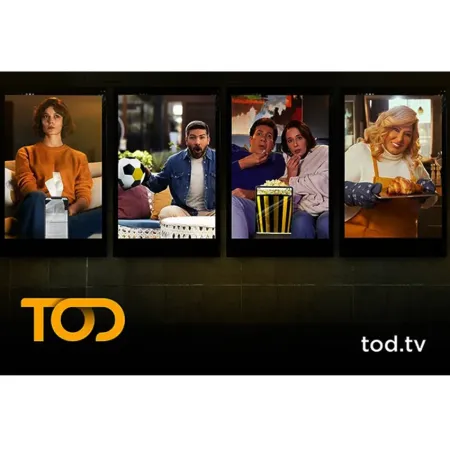 TOD Abonnement Tv & Streaming 3 Mois / 5 Ecran / UHD 4K