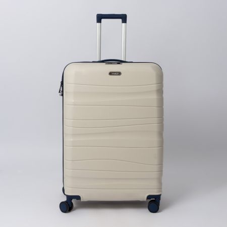 Valise TITOU Incassable Polypropylene | Modèle 20KG - Beige/Bleu 