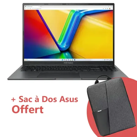PC PORTABLE ASUS K3605VC-RP405W I5-13420H 8G/512SSD RTX 3050 WIN11 & SAC A DOS