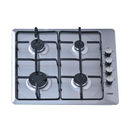 0104994 - Landy Plaque Gaz L640X (60 cm) Inox 4 Feux