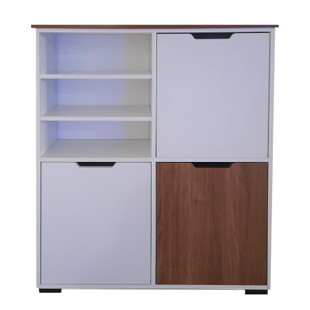 0702733 - DREAMS Porte Chaussures Hazar Blanc & Marron