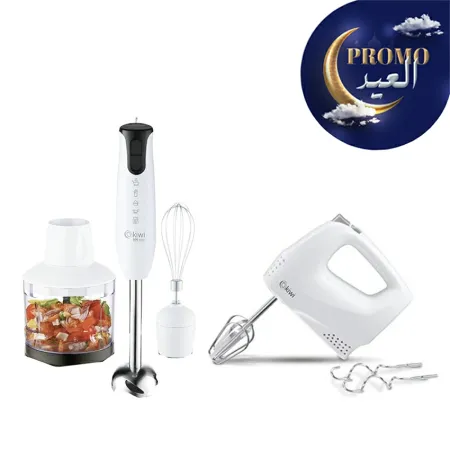 Pack Kiwi : Mixeur Plongeant + Batteur électrique