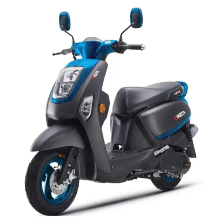 Scooteur FIRST COSTA 49CC | 2 temps - Noir & Bleu 