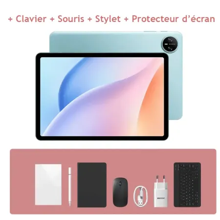 Tablette DOOGEE Tab A9 Edition VIP 10.1 ″ HD 3/64 Bleu Wi-Fi + 5 Accessoires