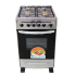 Cuisinière à gaz 4 FEUX BIOLUX | 5252X-TB Inox 