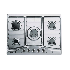 Plaque de cuisson WHIRLPOOL 5 Feux à Gaz | 68.5 cm - AKM 361.IX 01 - Inox