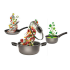  Batterie de cuisine téflon WINOX set de 4 Pcs | Volcano -  Gris