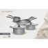 Batterie de cuisine set de 12 Pcs | W20312B - Granite