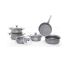 Batterie de Cuisine OMS Granite set de 10 Pcs | 3072 - Gris 