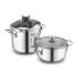 KORKMAZ Set ALİA Pressure Cooker Cocotte + Faitout A171 (2 Pcs) Inox