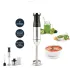 Mixeur Plongeante SCHNEIDER 3EN1 600W | Hachoir, Fouet et pied mixeur - Inox 