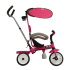 RODEO Bicyclette Tricycle T15R Rose + Canne Directionnel & Pare-Soleil