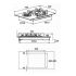 BEKO Plaque Cuisson à Gaz  HILW 75222 S Noir