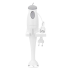 Mixeur Plongeant BOMANN SM354CB | lames en acier inoxydable - Blanc 