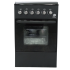 Cuisinière DUNYA 4 Feux à gaz | G571D - Noir 