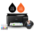 Epson Imprimante Jet d’Encre Ecotank L3150 3En1 Noir Avec Wifi (C11CG86407) + 5 Bouteilles d'encre 