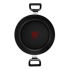  Faitout TEFAL 24cm DELICIA KADAI | avec Couvercle en Verre - Noir