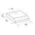 Hotte Casquette Aspirante Focus | 90 cm - F902X - Inox 