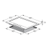 Plaque de cuisson Focus 5 Feux à Gaz | 70 cm -  F407X  -  Inox 