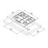 Plaque de cuisson Focus 4 Feux  à Gaz | 60cm -  F801W  -  Blanc  