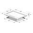 Plaque de cuisson encastrable Focus 5 Feux | 70cm - F 403X - Gaz - Inox 