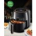Airfryer KIWI 5 Litres | 1400W - KAF-5536 - Friteuse Sans Huile - Noir 