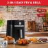 Airfryer MOULINEX Easy Fry & Grill 1400W | avec bac de cuisson de 4.2 litres -  EZ501810 - Noir 