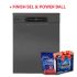 Lave Vaisselle CANDY 16 Couverts | CDPN 4D620PX - Silver 
