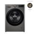 LG Machine à Laver F4R3TYG6P Smart AI DD (8Kg) VIVACE V200 Noir Hublot 1400 Tours 