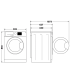 Machine à Laver Whirlpool 8 kg | Essorage 1200 Tours/min - FFWB8248 WBS - Blanc 