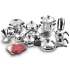 Batterie de Cuisine OMS Set de 38 Pcs | 1074 - Inox
