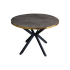 Table à Manger Ronde effet marbre Noir | DREAMS