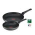 Set De 2 Poêle TEFAL  20 - 28cm | EASY PLUS - Noir 