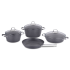 Batterie de Cuisine KORKMAZ 7 Pièces | NEA-A2892 - Gris 