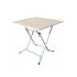 SOTUFAB Table Pliante Carré (70x70) Chêne Brut TBIS034