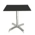 Table Bistrot WZ DECORS 70x70cm | Socle aluminium en X - TBIS112 
