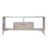 DREAMS Table TV IYED (122X53X30) Chêne claire & Blanc 