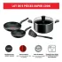 Batterie De Cuisine TEFAL 5 Pièces | B459S584 - Noir