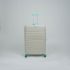 Valise TITOU Incassable Polypropylene | Modèle 20KG - Beige/Turquoise 