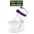 Batteur pâtisserie UFESA avec Bol Rotatif | 400 W - BV4655 - Blanc & Violet