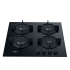 WHIRLPOOL Plaque à Gaz GOR615 (60cm) Noir (WH-GOR615-NB)