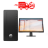 HP Pc De Bureau  PRO 300 (i3-10100/4Go/1To/Intel® HD Graphics) Noir (2T8E5ES)