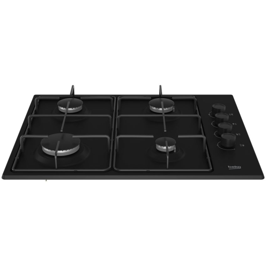 Plaque de cuisson BEKO à Gaz 4 Feux | 60 cm -  HIGG 64123 SBL  -  Noir 