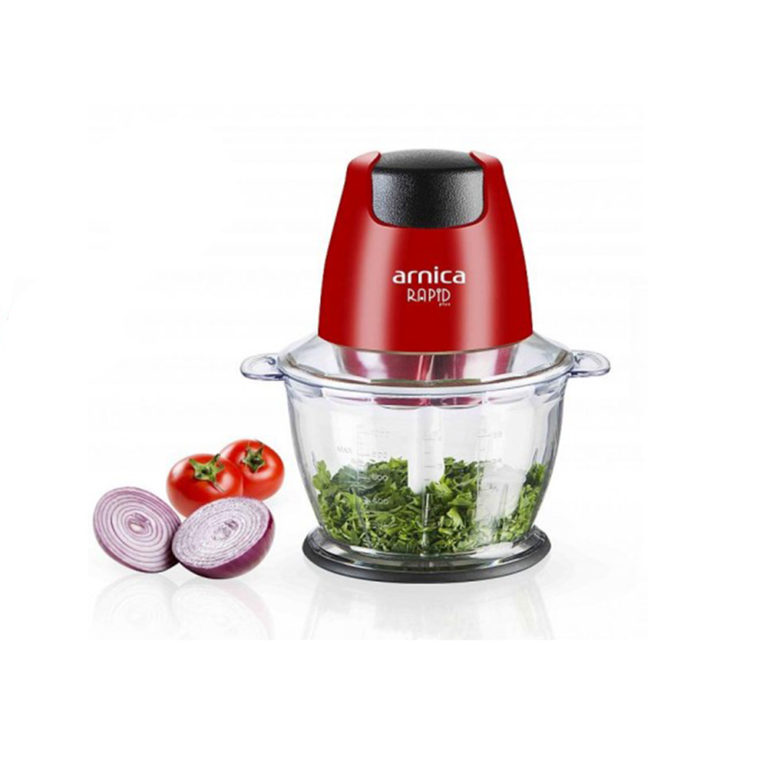 Mini Hachoir ARNICA 500 W | Bol de 1300 ml - GH.21132 - Rouge