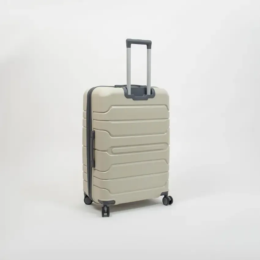 Valise TITOU Incassable Polypropylene | Modèle 20KG - Beige/Gris 