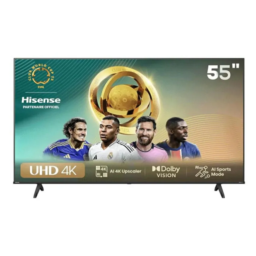 TV Hisense 55 Pouces LED Smart UHD 4K 50A6GN Noir