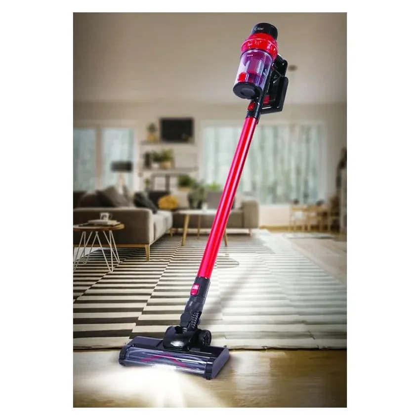 Aspirateur  KIWI balai Sans Fil | Réservoir 0.8 Litres - Autonomie : 60 minutes - KVC.4040 - Rouge 