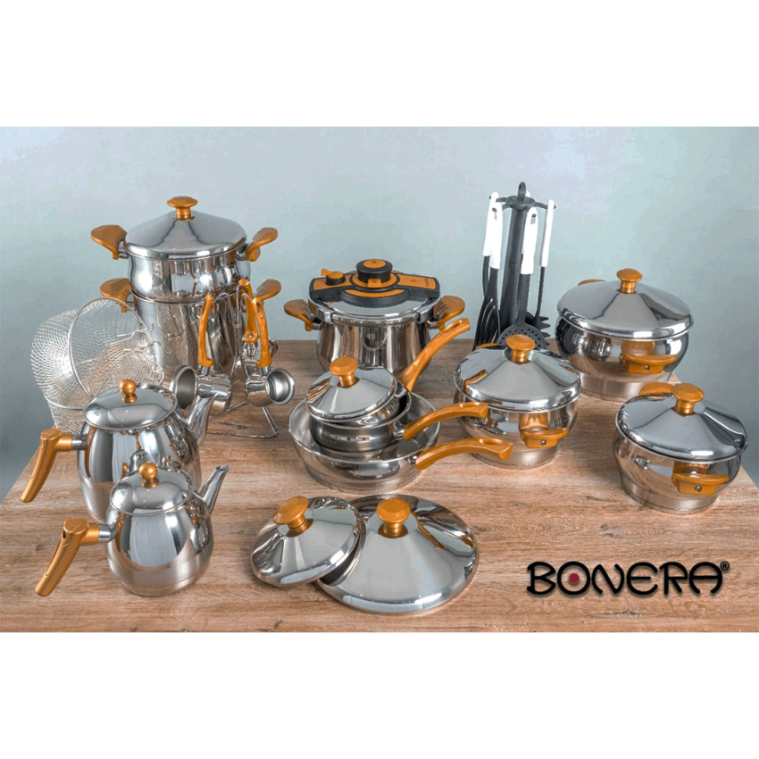 Batterie de Cuisine BONERA Set de 38 Pcs - Cuisine Monza