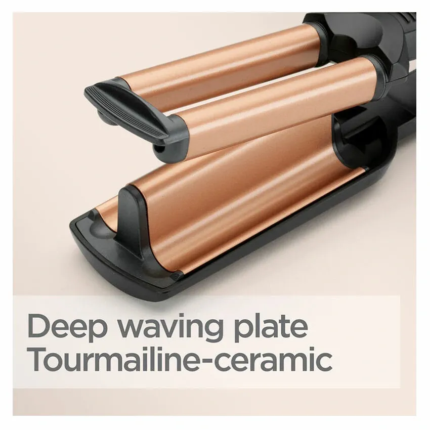 Boucleur BABYLISS Céramique Deep Waves W2447E Noir & Gold
