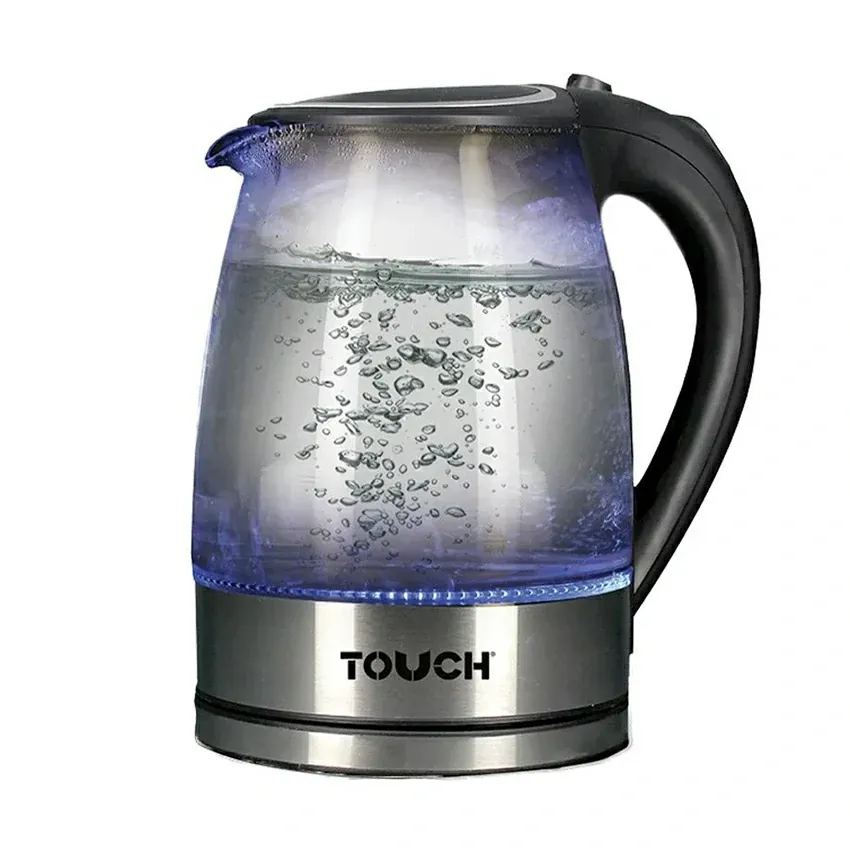 Bouilloire Électrique En Verre Touch 1800W Noir/Inox Réf. 40326